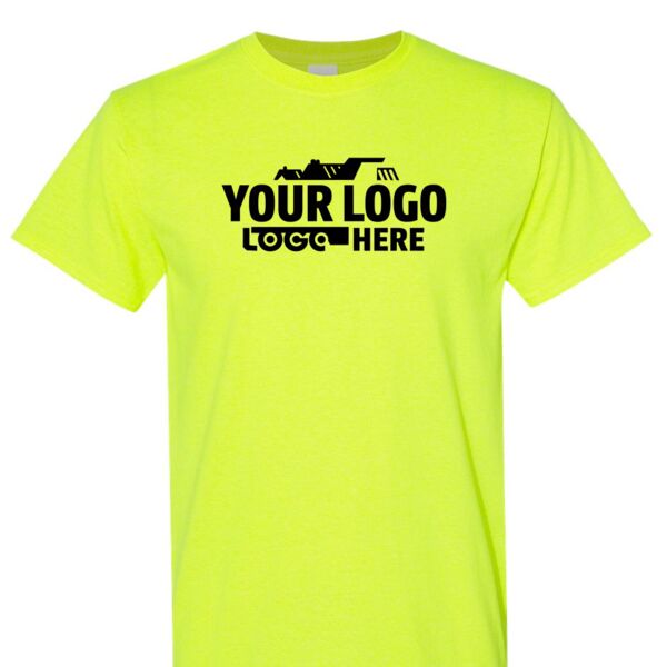 Hi-Vis Safety Green T-Shirt - Custom Printed Thumbnail